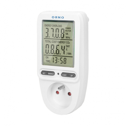 ORNO - Watomierz, kalkulator energii z wyświetlaczem LCD. - OR-WAT-435