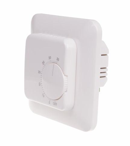 F&F - Regulator temperatury - zakres temperatur 5÷35°C montaż podtynkowy styk 1NO 230V AC - RT-824
