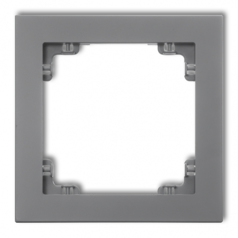 KARLIK - DECO Ramka uniwersalna pojedyncza z tworzywa 27DR-1 szary mat. - 27DR-1