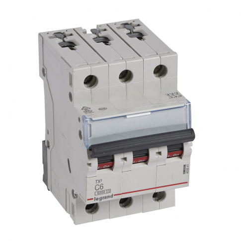 LEGRAND - WYŁĄCZNIK NADPRĄDOWY C 6A 3 BIEGUNY S303 - 403541
