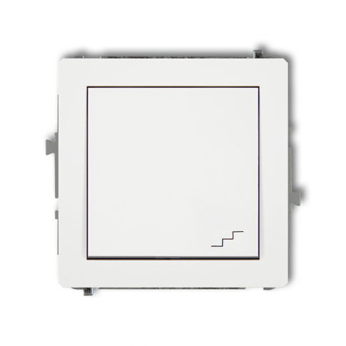 KARLIK - DECO; Mechanizm łącznika schodowego biały mat - 25DWP-3