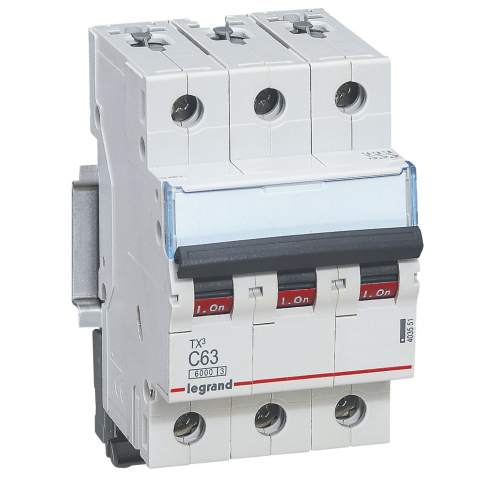 LEGRAND - WYŁĄCZNIK NADPRĄDOWY C 63A 3 BIEGUNY S303 - 403551