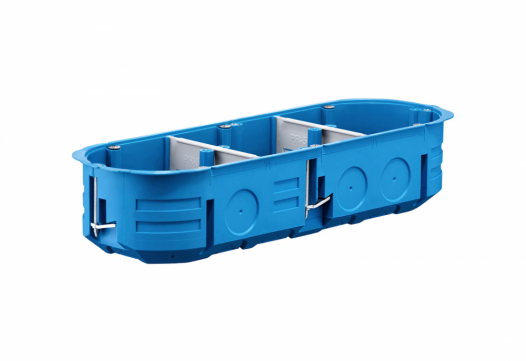 SIMET - PUSZKA PODTYNK FI 3X60X45 POTRÓJNA DO PUSTYCH ŚCIAN  PŁYTKA NIEBIESKI MULTIBOX P3X60K - 32324203