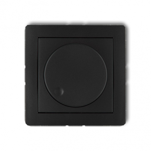 KARLIK - DECO Ściemniacz elektroniczny przyciskowo-obrotowy do lamp LED czarny mat - 12DRO-2