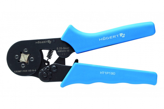 HOGERT - SZCZYPCE DO ZACISKANIA TULEJEK CIENKOŚCIENNYCH, SAMONASTAWNE 0,25-6 MM2 - HT1P190