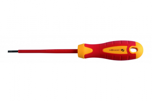 HOGERT - ŚRUBOKRĘT PŁASKI 5,5X125 MM IZOLOWANY 1000V - HT1S905
