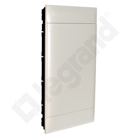 LEGRAND - ROZDZIELNIA WNĘKOWA 4X18 Z DRZWIAMI BIAŁYMI DO ŚCIAN PEŁNYCH PRACTIBOX S - 137369