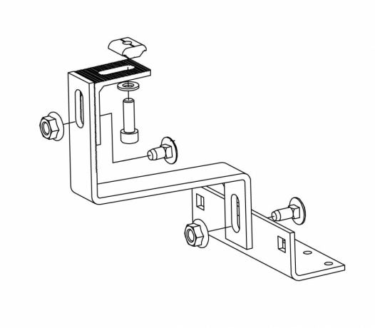 CORAB - SYSTEM MOCOWANIA DO DACHÓWKI CERAMICZNEJ 1 kW D017 D015 PION KLIK /10 SZT.UCHWYT+KPL.ŚRUB/ - XFS_D017.1