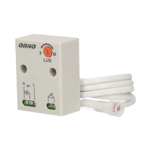ORNO - Czujnik zmierzchowy z hermetyczną zewnętrzną sondą, IP65, 2300W. - OR-CR-233