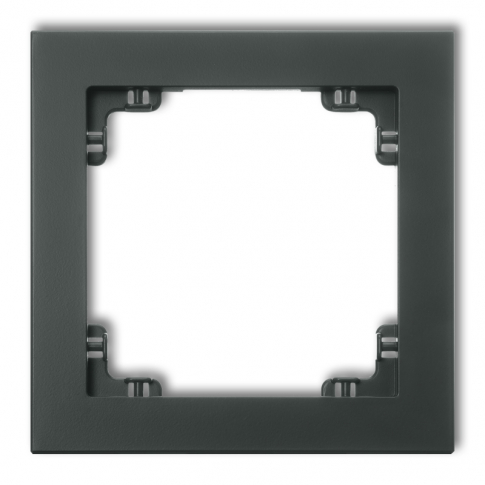 KARLIK - DECO Ramka pojedyńcza grafit mat  Deco SOFT - 28DR-1