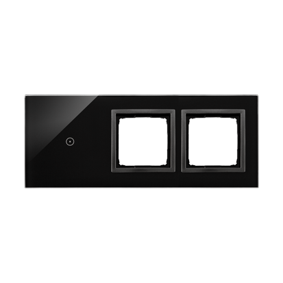 KONTAKT SIMON - Panel dotykowy S54 Touch, 3 moduły, 1 pole dotykowe + 2 otwory na osprzęty S54, zastygła lawa - DSTR3100/73