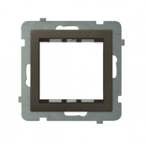 OSPEL - Adapter podtynkowy systemu OSPEL 45 do serii Sonata, CZEKOLADOWY METALIK SONATA. - AP45-1R/m/40