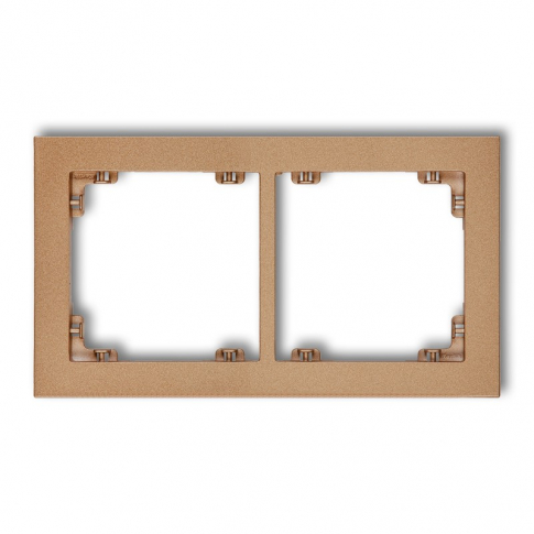 KARLIK - DECO; Ramka uniwersalna podwójna, złoty metalik - 8DR-2