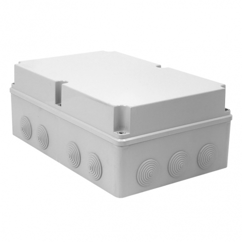 ELEKTROPLAST OPATÓWEK - PUSZKA NATYNK 348X228X142MM Z DŁAWICAMI IP65 HERMETYCZNA SZARY PH-5A,3 - 28.53