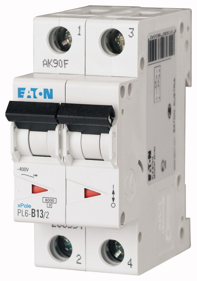 EATON - Wyłącznik nadprądowy 6kA PL6-D13/2. - 286578