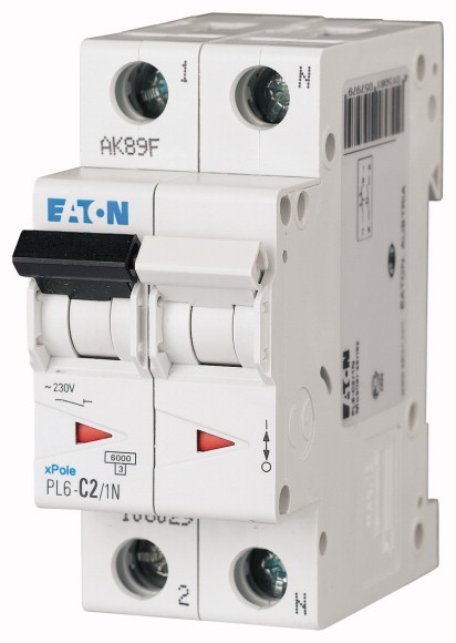 EATON - PL6-C2/1N Wyłącznik nadprądowy 6kA - 106029