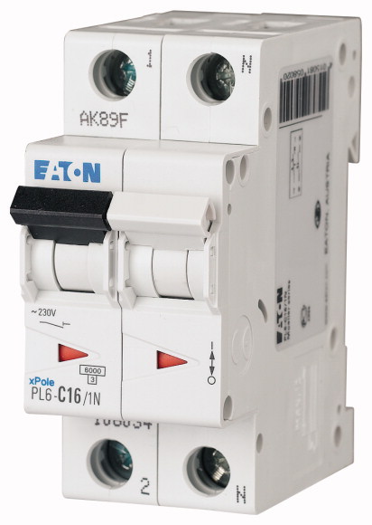EATON - PL6-C16/1N Wyłącznik nadprądowy 6kA - 106034
