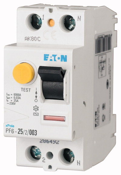 EATON - PF6-25/2/03-A Wyłącznik różnicowoprądowy 6kA - 112923