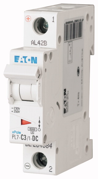 EATON - PL7-C3/1-DC WYŁĄCZNIK NADPRĄDOWY 10KA DC - 264884