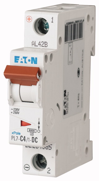 EATON - PL7-C4/1-DC WYŁĄCZNIK NADPRĄDOWY 10KA DC - 264885