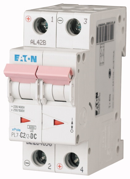 EATON - PL7-C2/2-DC WYŁĄCZNIK NADPRĄDOWY 10KA DC - 264896