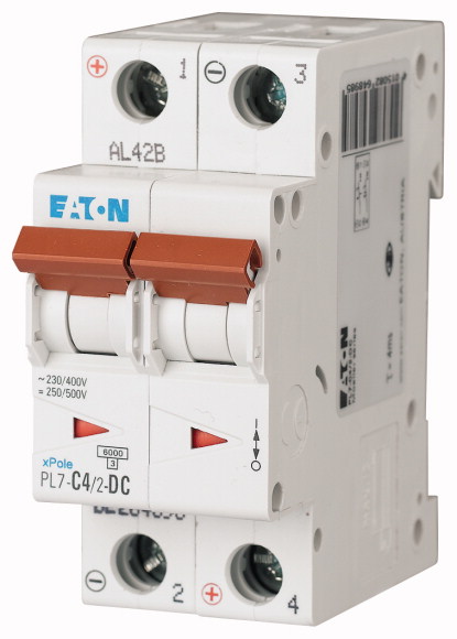 EATON - PL7-C4/2-DC WYŁĄCZNIK NADPRĄDOWY 10KA DC - 264898