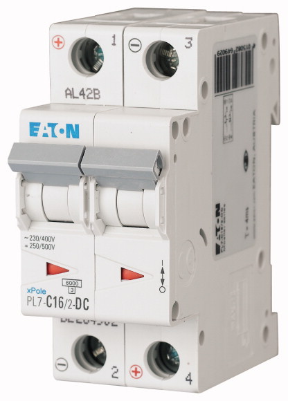 EATON - PL7-C16/2-DC WYŁĄCZNIK NADPRĄDOWY 10KA DC - 264902