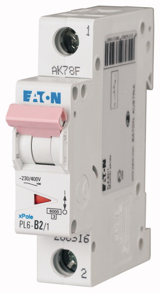 EATON - WYŁĄCZNIK NADPRĄDOWY B 4A 1 BIEGUN PL6-B4/1 - 286517
