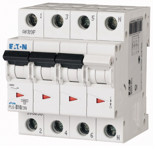 EATON - PL6-D10/3N Wyłącznik nadprądowy 6kA - 165031