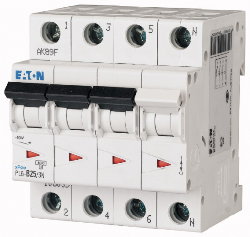 EATON - PL6-D25/3N Wyłącznik nadprądowy 6kA - 165039