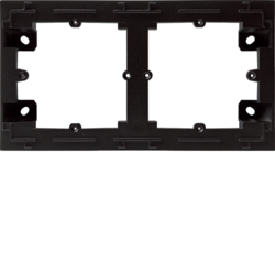 HAGER - ADAPTER NATYNKOWY 2-KROTNY, CZARNY, LUMINA INTENSE - WL5823