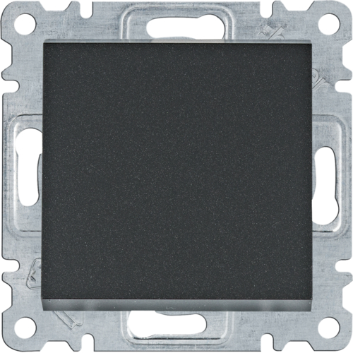 HAGER - ŁĄCZNIK SCHODOWY POJEDYNCZY UNIWERSALNY 10AX 250V CZARNY LUMINA INTENSE - WL0023