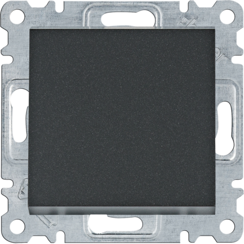 HAGER - ŁĄCZNIK KRZYŻOWY 10AX 250V CZARNY LUMINA INTENSE - WL0033