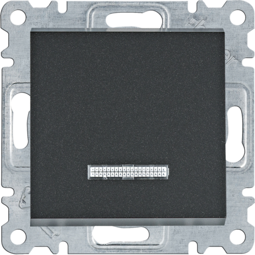 HAGER - ŁĄCZNIK KONTROLNY UNIWERSALNY/SCHODOWY 10AX 250V CZARNY LUMINA - WL0223