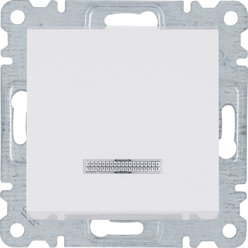 HAGER - lumina Łącznik kontrolny 1-biegunowy, biały 16A/250VAC - WL0610