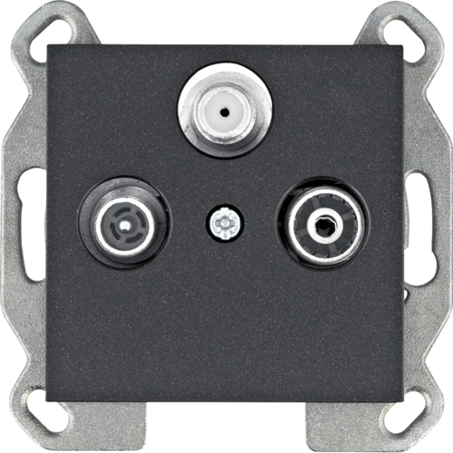 HAGER - GNIAZDO ANTENOWE RTV-SAT KOŃCOWE CZARNY LUMINA INTENSE - WL3113