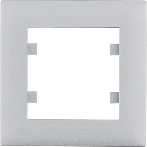 HAGER - RAMKA POJEDYNCZA SREBRNY LUMINA INTENSE - WL5512