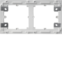 HAGER - lumina intense Adapter natynkowy 2-krotny, biały - WL5820