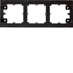 HAGER - LUMINA INTENSE ADAPTER NATYNKOWY 3-KROTNY, CZARNY - WL5833