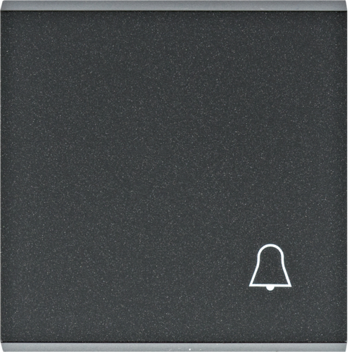 HAGER - lumina Klawisz z symbolem „Dzwonek", czarny - WL6013