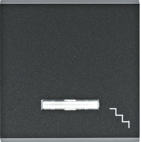 HAGER - lumina Klawisz kontrolny z symbolem „Schody", czarny - WL6133
