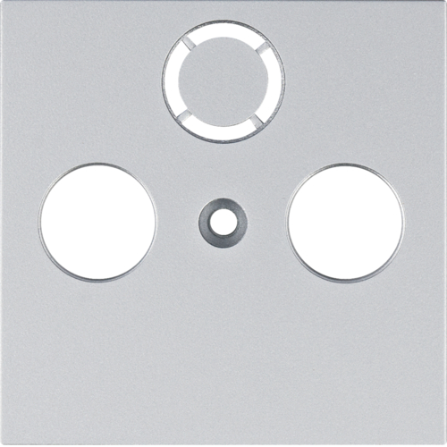 HAGER - ELEMENT CENTRALNY RTV-SAT SREBRNY LUMINA - WL6312