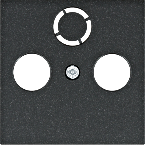 HAGER - ELEMENT CENTRALNY RTV-SAT CZARNY LUMINA - WL6313
