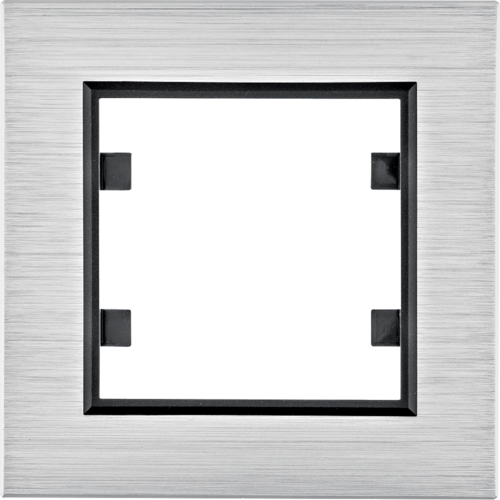 HAGER - RAMKA POJEDYNCZA ALUMINIUM SREBRNY LUMINA PASION - WL9012