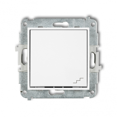 KARLIK - ŁĄCZNIK SCHODOWY POJEDYŃCZY BIAŁY MINI - MWP-3