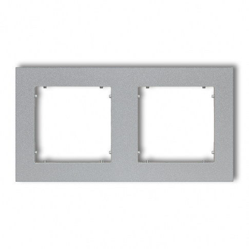 KARLIK - MINI Ramka podwójna srebrny metalik 7MR-2 - 7MR-2