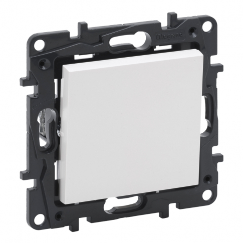 LEGRAND - PRZYCISK POJEDYNCZY ZACISKI AUTOMATYCZNE 6A BIAŁY NILOE STEP - 863109