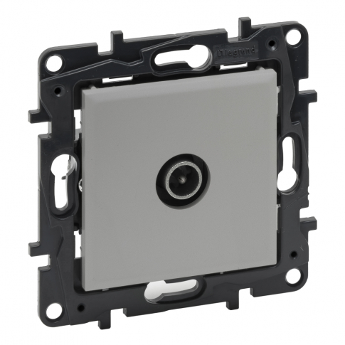 LEGRAND - GNIAZDO TV KOŃCOWE TYPU GWIAZDA 1.5 DB ALUMINIUM NILOE STEP - 863374