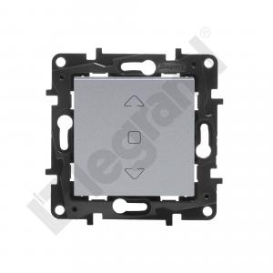 LEGRAND - ŁĄCZNIK STEROWANIA ROLETAMI 3-POZYCYJNY 6AX ALUMINIUM NILOE STEP - 863344