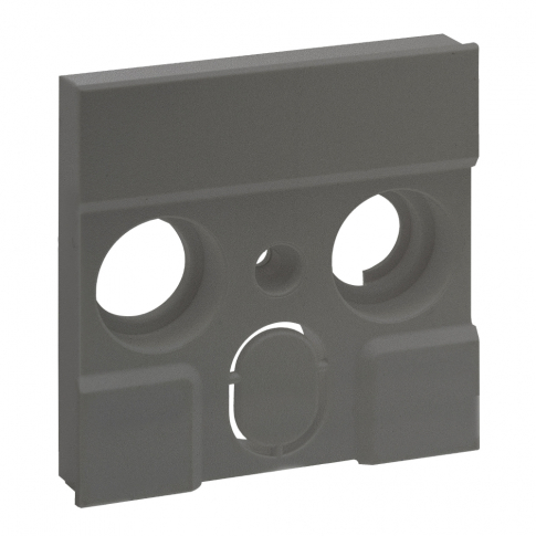 LEGRAND - PLAKIETKA GNIAZDA TV ZEWNĘTRZNYCH PRODUCENTÓW - 3 OTWORY- KOLOR STALOWY NILOE STEP - 863484